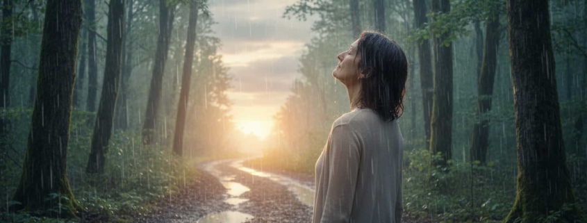 Tiefste Überzeugung sperrte mich hinter eine Mauer. Der Regen spülte sie weg und brachte mir Erkenntnisse in die Freiheit.